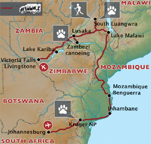 Namibia, Malawi and Mozambique  Safari