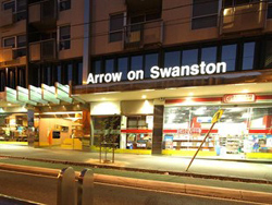 Arrow on Swanston