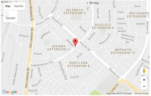 Gaborone Map With Plot Numbers Contact Number Email And Directions For Motheo Apartment Gaborone Botswana