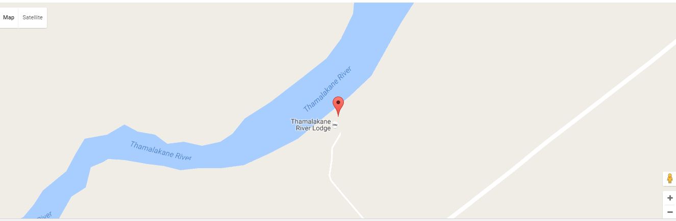 directions to Thalamakane River Lodge Maun map