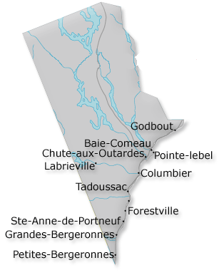 Map of Manicouagan Canada