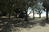 Camping on Barra beach Mozambique