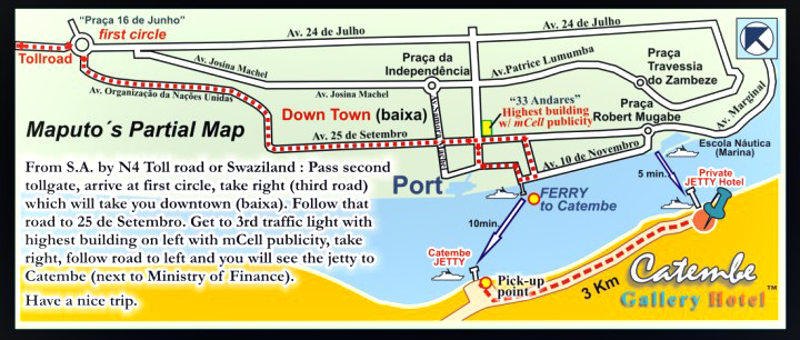 Map of Catembe Gallery  Hotel