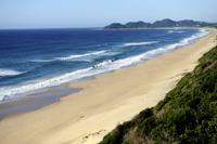 Ponta do Ouros long beaches offer opportunities for swimming snorkelling and diving