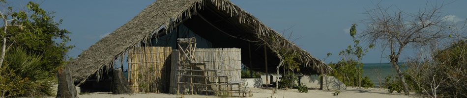 Remote eco friendly Guludo beach lodge mozambique
