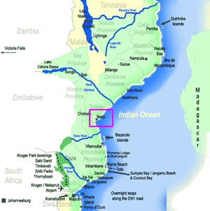 map of Beira Mozambique