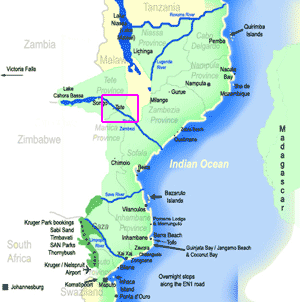 map of Tete Mozambique
