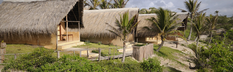 Accommodation at Ngulane Lodge near Morrungulo on the Inhambane bay in Mozambique
