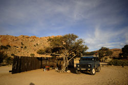 camp site in namibia