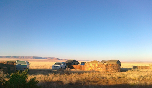 Camping at Tirool Namibia