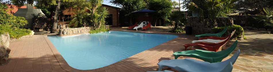LOvely swimming pool at Zrldas near Buittepos Namibia