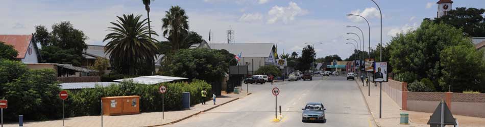 Gobabis town Namibia an important farming centre East of Windhoek