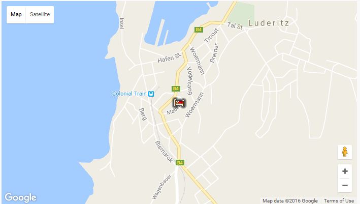 directions to Hansa Haus Guesthouse Luderitz map