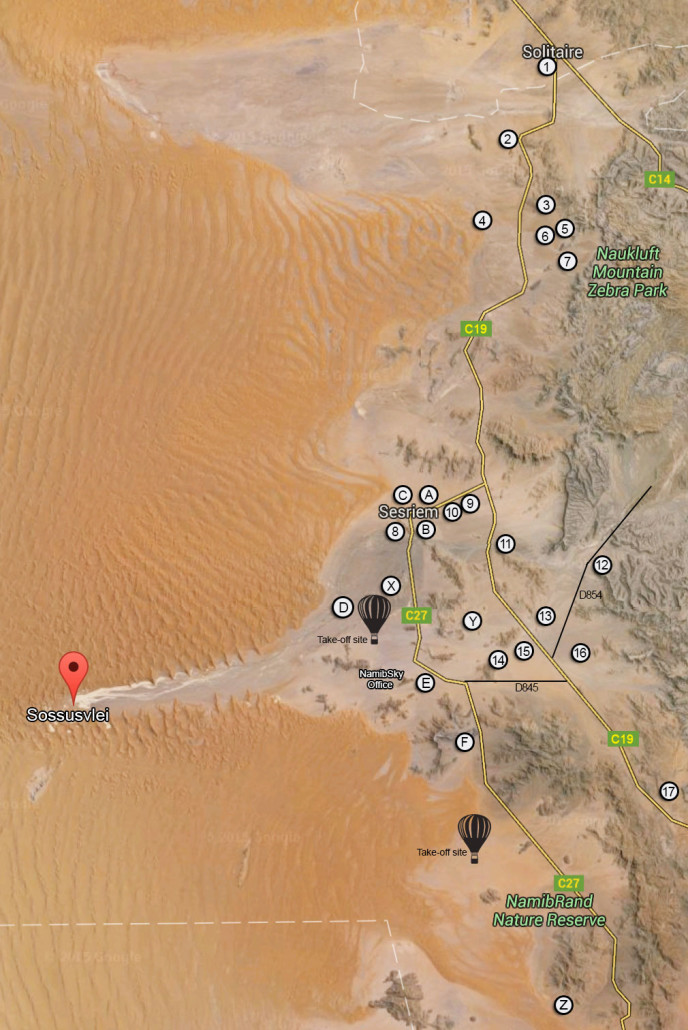 directions to Namib Sky Balloon Safari's Sossusvlei map