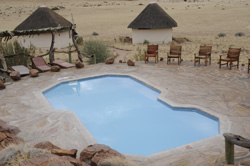Enjoy the comforts of Homestead lodge after a day horse riding in the Namib Desert Namibia