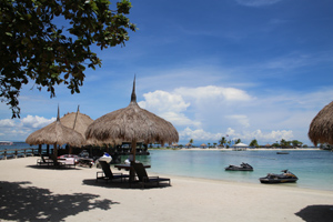 Beach front on Mactan Island Cebu