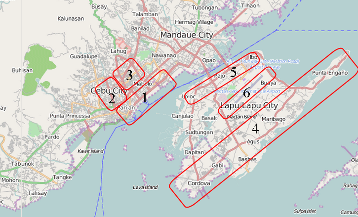 Cebu City airport map