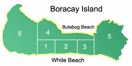 Map of Boracay Island