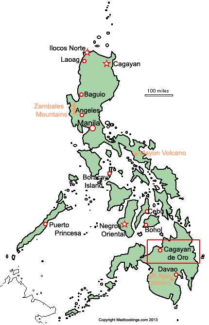 Map of Cagayan de Oro