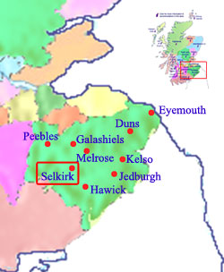 Map of Selkirk