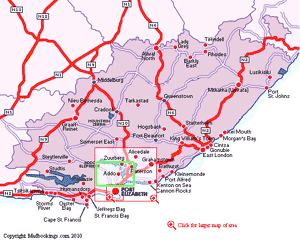 map of addo south africa