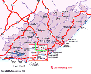 map of Alicedale south africa