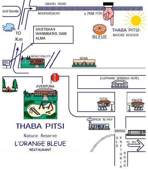 directions to thaba pitsi  country house in bela bela