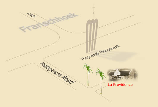 map directions to la petite providence i n franschhoek