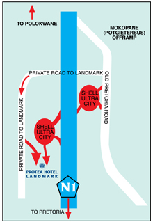 how to get to protea hotel landmark polokwane, limpopo