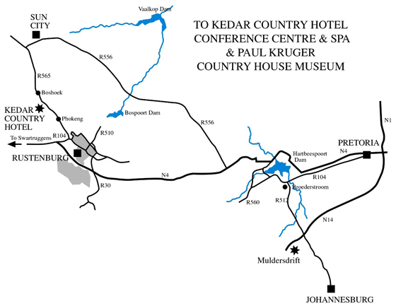 directions to kedar country hotel conference centre and spa