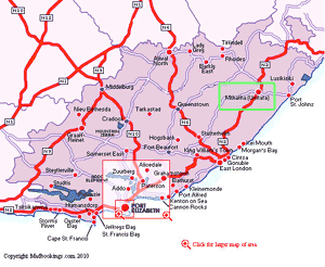 map of Umtata south africa