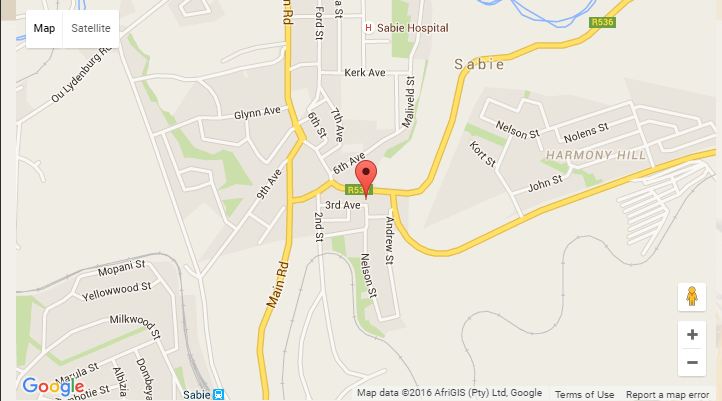 directions to Valley View Guesthouse Sabie map