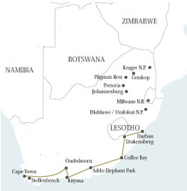 Drakensburg & Gardenroute Safari