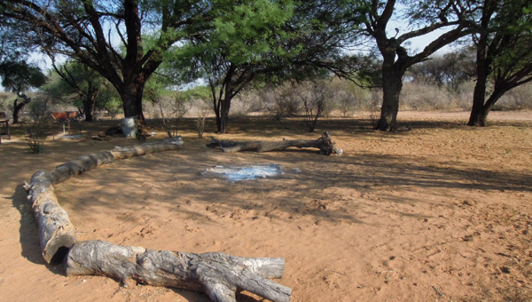 Picture taken at Dqae Qare Camping Ghanzi Botswana