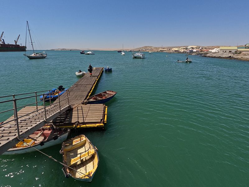 Lüderitz harbour and colonial buildings, Namibia