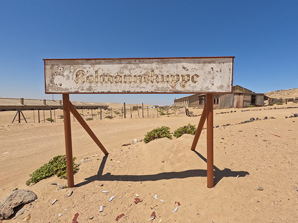 Museum exhibits at Kolmanskop ghost town