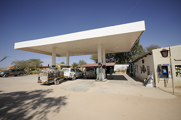 The fuel station at Solitaire, Namibia