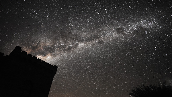 The Milky Way over Duwisib Castle, Namibia