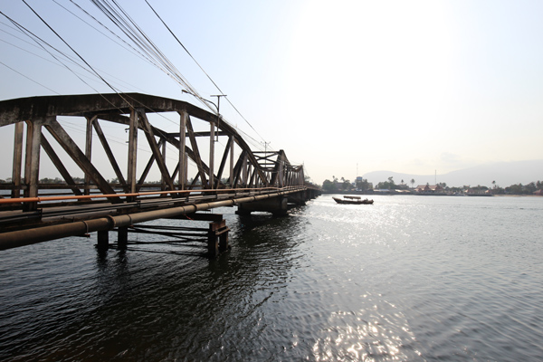 Bridge over the river in Kampot
