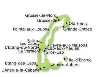 Map of Iles-de-la-Madeleine Canada