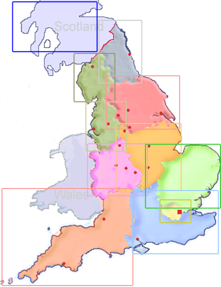 Map of England