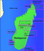 carte de Madagascar