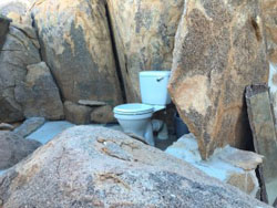 Madisa Camp Damaraland Namibia campsite toilet