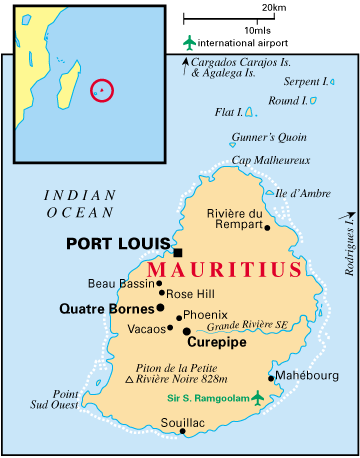 Mauritius Map