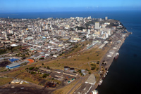Maputo bustling vibrant busy capital city of Mozambique
