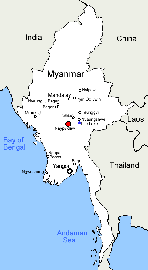 Myanmar map