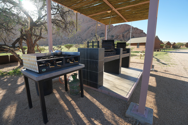 Communal cooking area