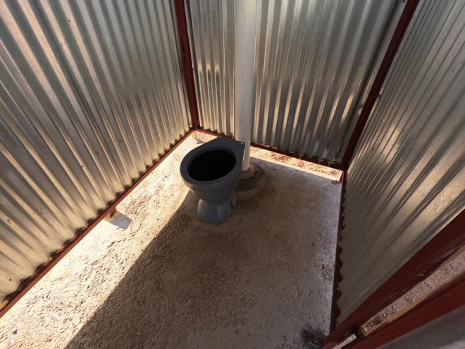 Spitzkoppe Camp Long drop toilets