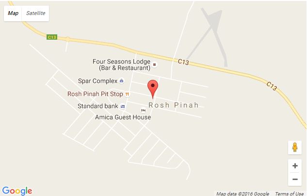 directions to Amica Guesthouse Rosh Pinah map