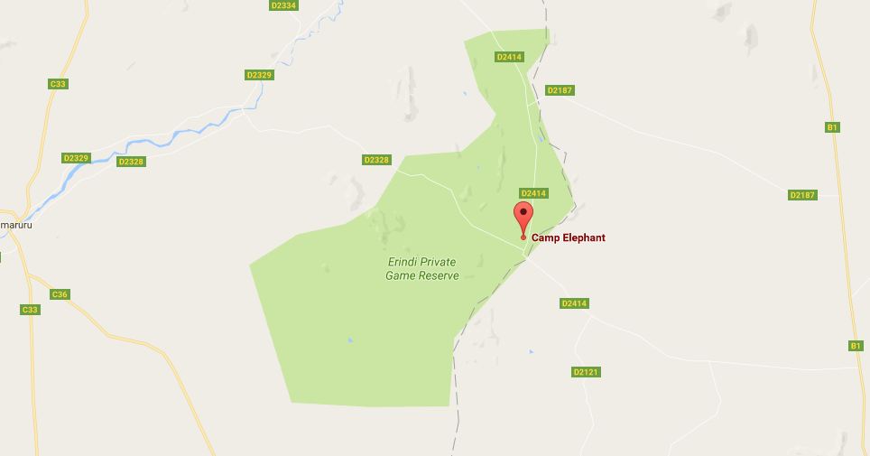 Contact Number Email and Directions for Camp Elephant At Erindi Namibia